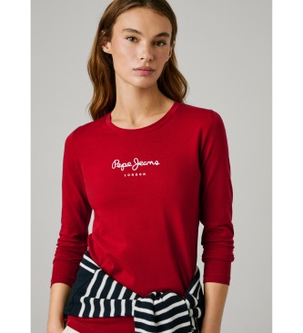 Pepe Jeans Nuova maglietta rossa della Virginia
