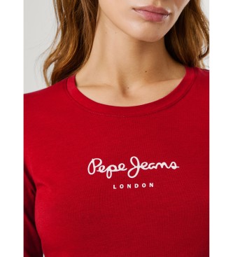 Pepe Jeans Nuova maglietta rossa della Virginia