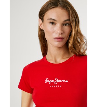 Pepe Jeans Nuova maglietta rossa della Virginia