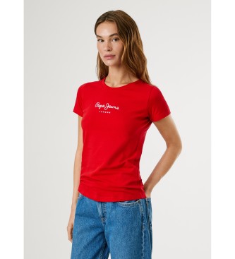 Pepe Jeans Nuova maglietta rossa della Virginia