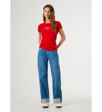 Pepe Jeans Nuova maglietta rossa della Virginia