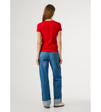 Pepe Jeans Nuova maglietta rossa della Virginia