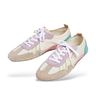 Pepe Jeans Sneakers Noa Sporty in pelle bianca
