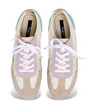 Pepe Jeans Sneakers Noa Sporty in pelle bianca