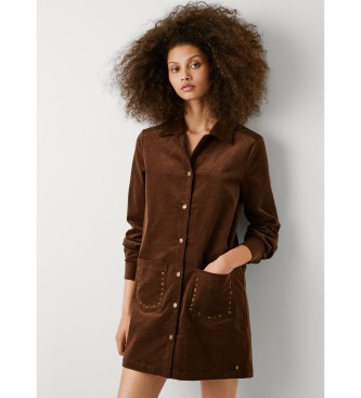 Pepe Jeans Vestido Noelia marr�n