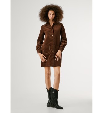 Pepe Jeans Vestido Noelia marr�n