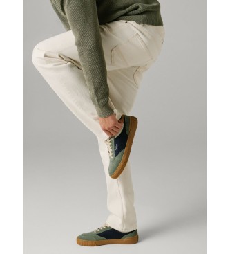 Pepe Jeans Nolan Street gr�ne Leder-Turnschuhe