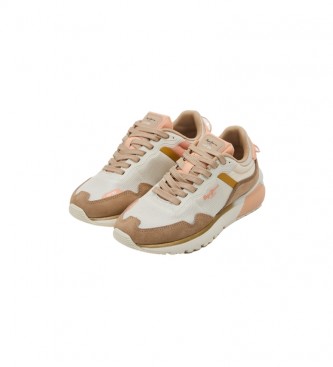Pepe Jeans Leather sneakers North 22 22 West beige