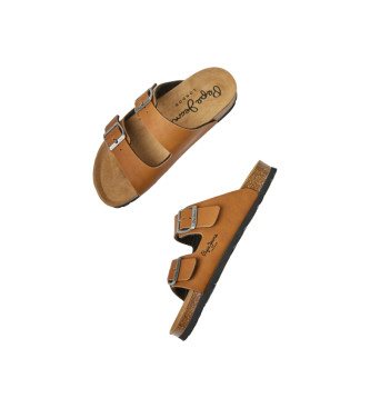 Pepe Jeans Oban Claic 1 bruna sandaler