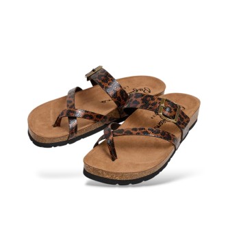 Pepe Jeans Brown Oban Cooler Sandals