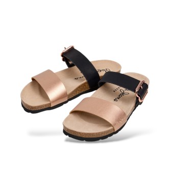 Pepe Jeans Sandalias de Piel Oban Only rosa