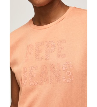 Pepe Jeans Camiseta Ola naranja