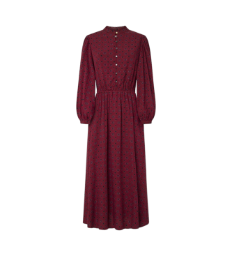 Pepe Jeans Omera dress maroon