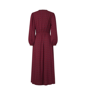 Pepe Jeans Omera dress maroon