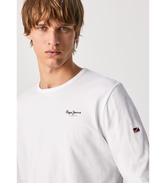 Pepe Jeans T-shirt B Sico Original 2 Long N white