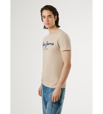 Pepe Jeans Original Stretch T-shirt beige