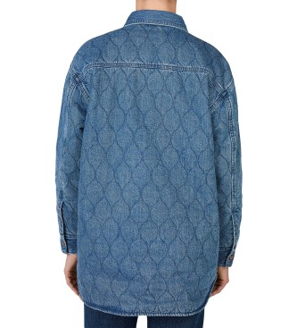 Pepe Jeans Overhemd Gewatteerd blauw