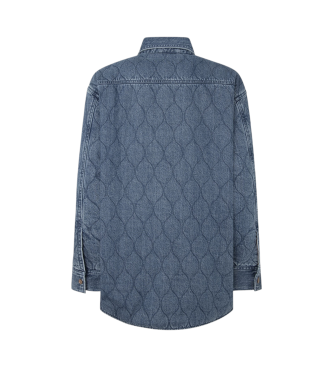 Pepe Jeans Overhemd Gewatteerd blauw