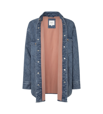 Pepe Jeans Overhemd Gewatteerd blauw