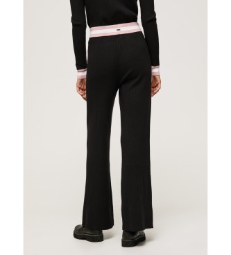 Pepe Jeans Pantalon Canal noir tricot