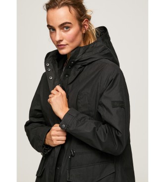 Pepe Jeans Parka with Inner Jacket black
