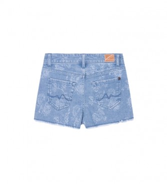 Pepe Jeans Patty Floral blaue Shorts
