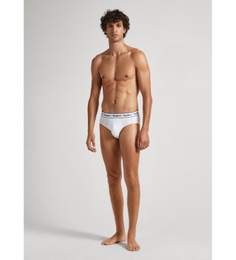 Pepe Jeans Pacote 3 Briefs Clssicos brancos