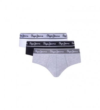 Pepe Jeans 3-pack Cotton briefs white, black, grey