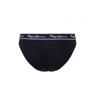 Pepe Jeans Klassische Panty mit Logodruck Schwarz
