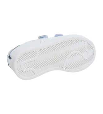 Pepe Jeans Zapatillas de piel Player basic blanco