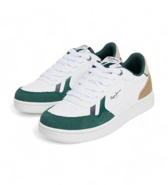 Pepe Jeans Zapatillas de piel Player Classic B blanco