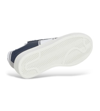 Pepe Jeans Skórzane trampki Player College navy