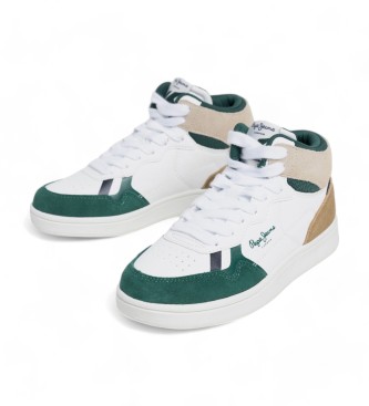 Pepe Jeans Player Fenix Leather Sneakers branco