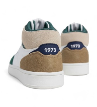 Pepe Jeans Player Fenix Leren Sneakers wit