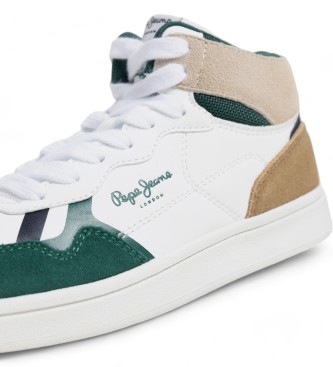 Pepe Jeans Zapatillas de Piel Player Fenix blanco