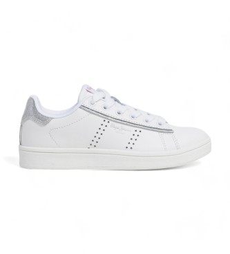 Pepe Jeans Player Glow G white leather shoes