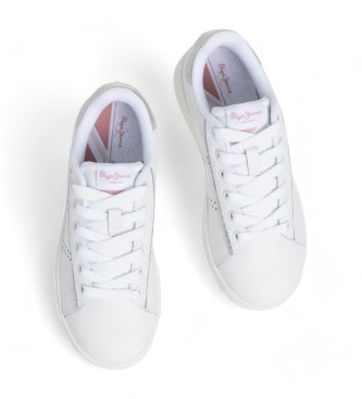 Pepe Jeans Player Glow G white leather shoes