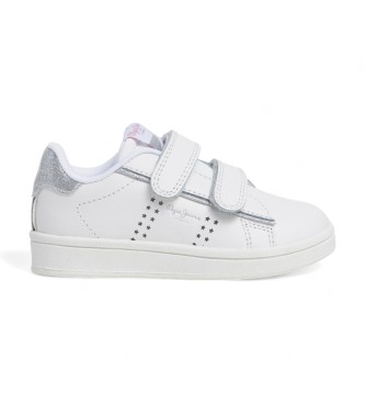 Pepe Jeans Zapatillas de piel Player Glow Gk blanco