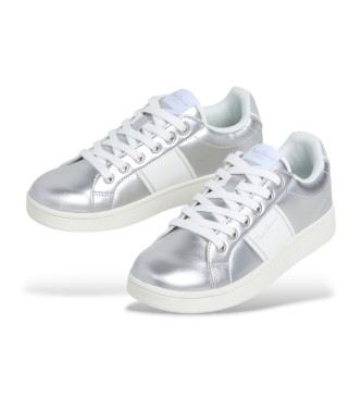 Pepe Jeans Sneakers Player Shine argento