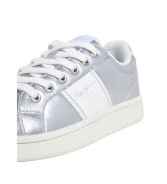 Pepe Jeans Sneakers Player Shine argento