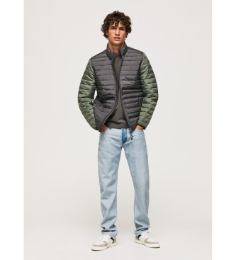 Pepe Jeans Quilted down jacket green, black