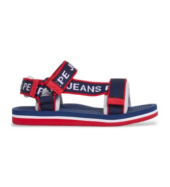 Pepe Jeans Bazen Classic B mornarsko modre sandale s trakovi