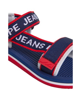 Pepe Jeans Pool Classic B marinbl trek sandaler med remmar