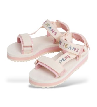 Pepe Jeans Sandales  lanires trek blanc brut