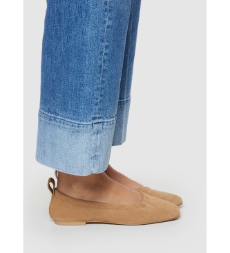 Pepe Jeans Poppy Basic brown leather ballerinas