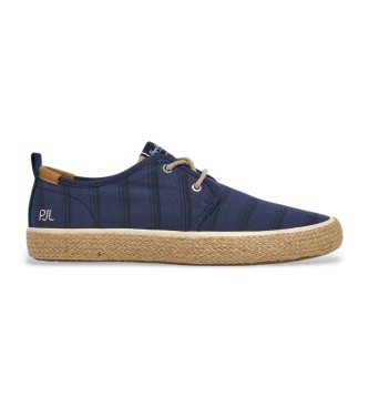 Pepe Jeans Port Lines navy leather shoes