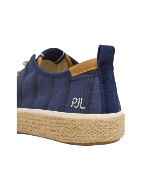 Pepe Jeans Port Lines navy leather shoes