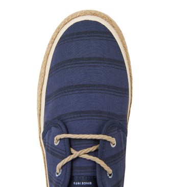 Pepe Jeans Port Lines navy leather shoes