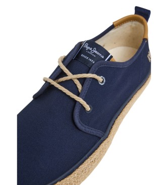 Pepe Jeans Sneakers in pelle Port Tourists blu navy