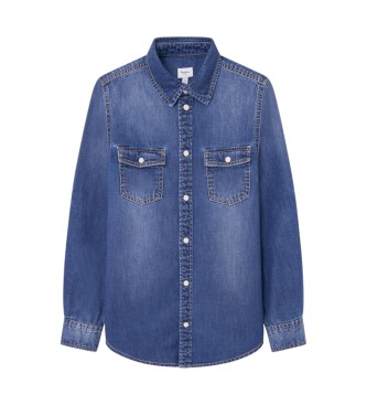 Pepe Jeans Camisa azul Portez